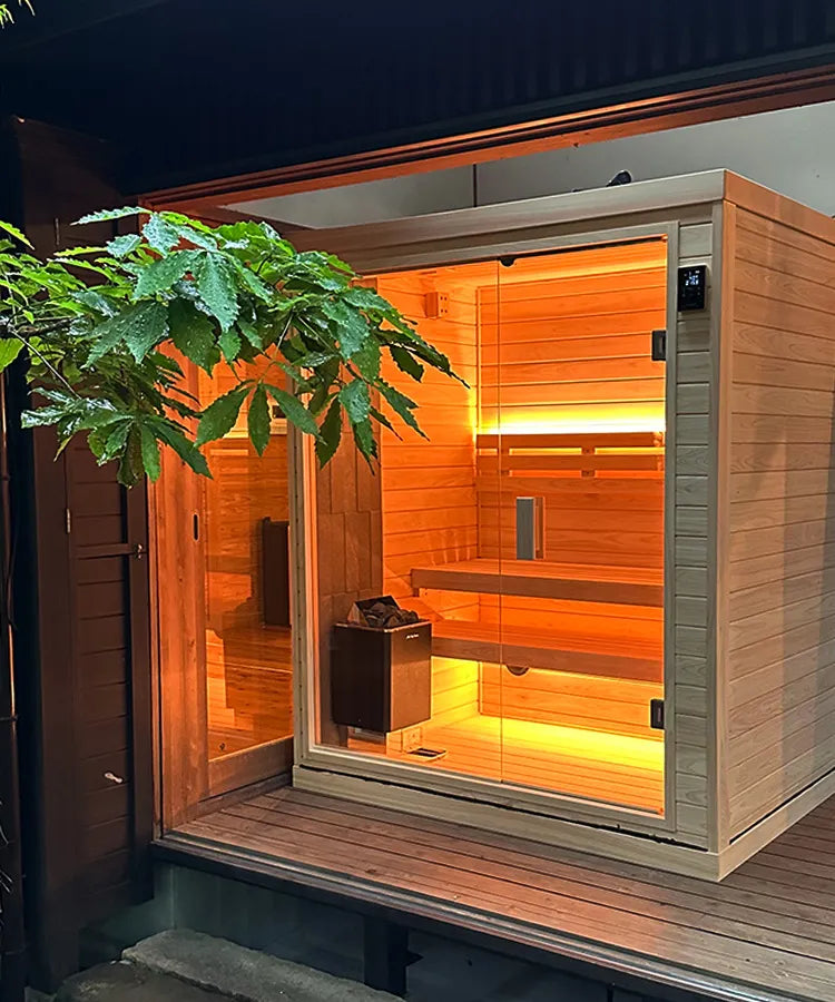自宅・家庭用サウナ MySauna (屋内モデル / ガラス2~3人用)