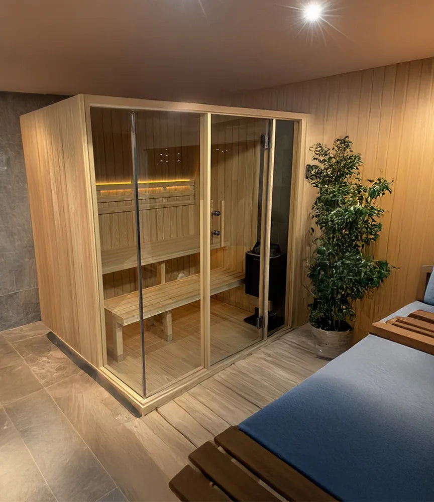自宅・家庭用サウナ MySauna（屋内モデル / ガラス3~4人用）